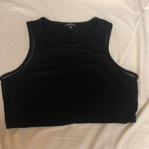 Black crop top